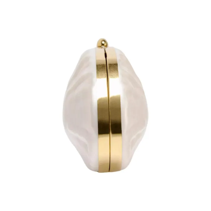 ZARA Acrylic Box Bag Crossbody Bag Shoulder Bag Small Size Women's White-1