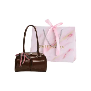 MingLu PU Bowling Bag, Shoulder Bag Women's Multicolor