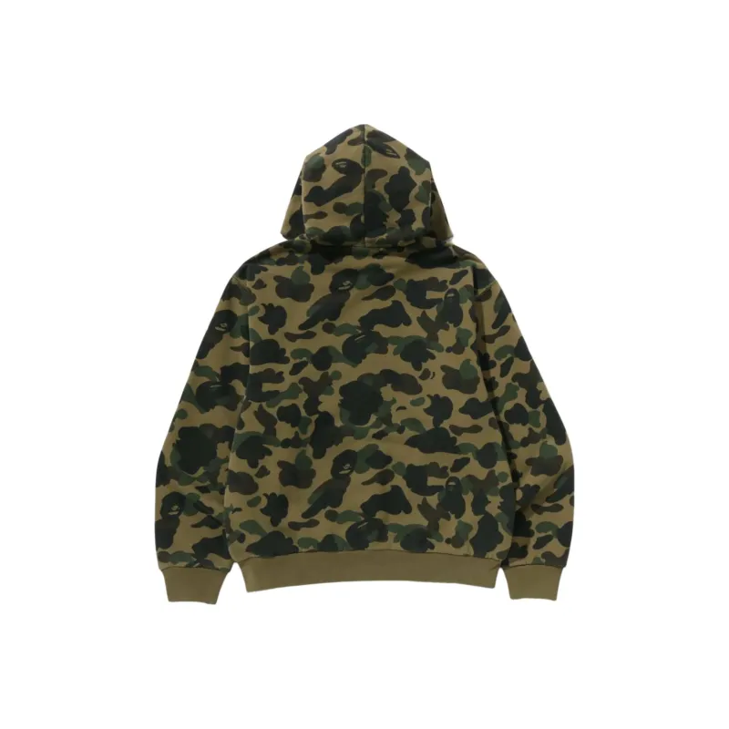 Bape 1st Camo Heavy Wash Cropped Fit Zip Hoodie-1