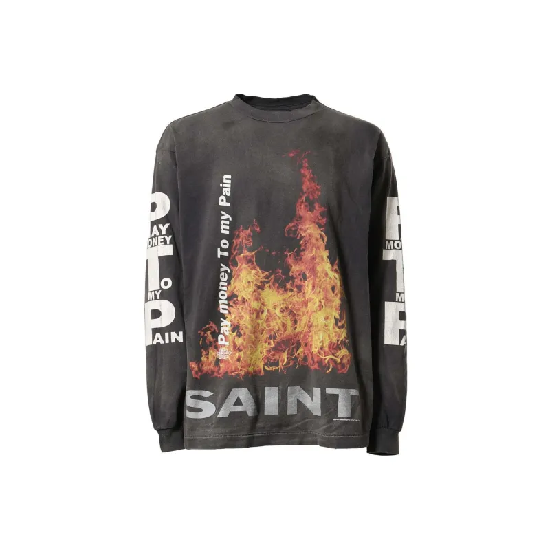SAINT Mxxxxxx X Pay Money To My Pain Sr To Ss Long-Sleeve Tee-0