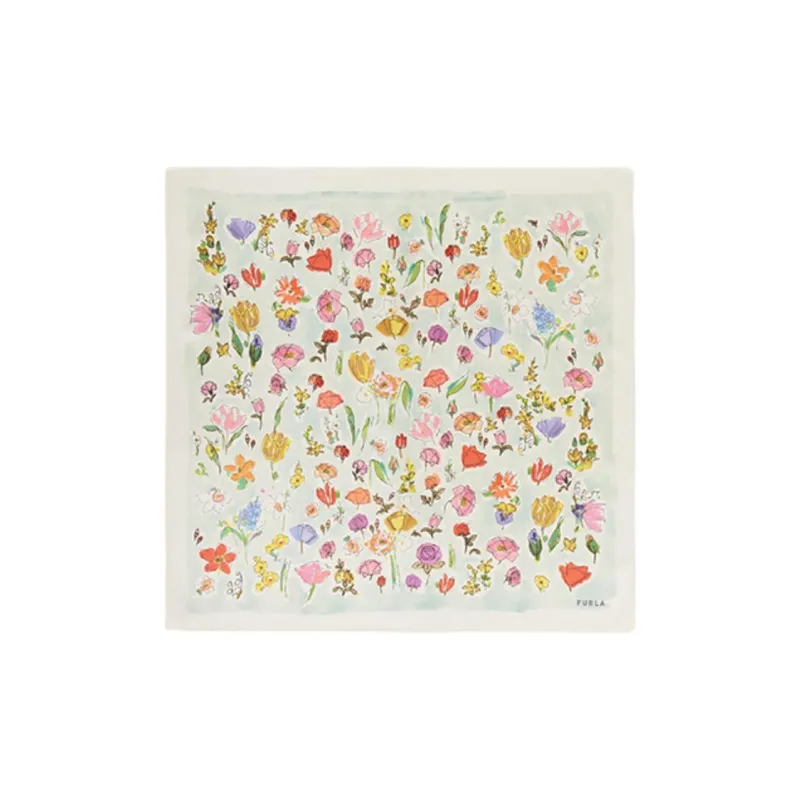 Furla Mulberry Silk Scarves Women's Green-0