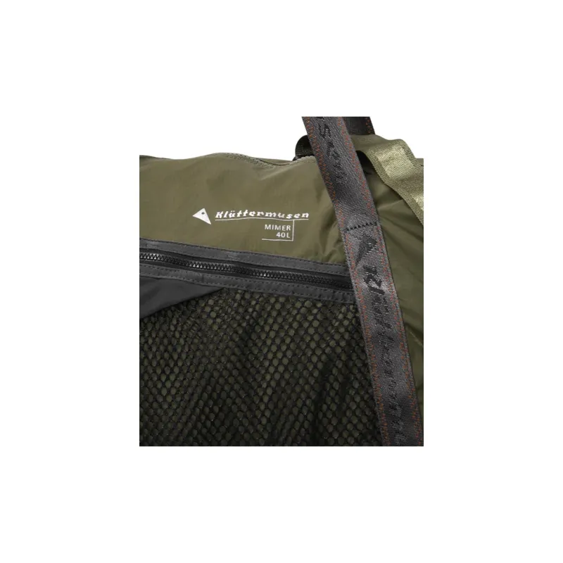 KLATTERMUSEN Recycled Polyamide Travel Bag 40L Unisex Olive Green-9