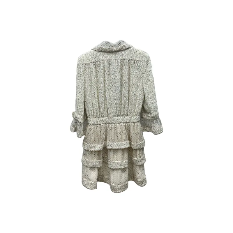 CHANEL Long Sleeved Dress Women's White-1
