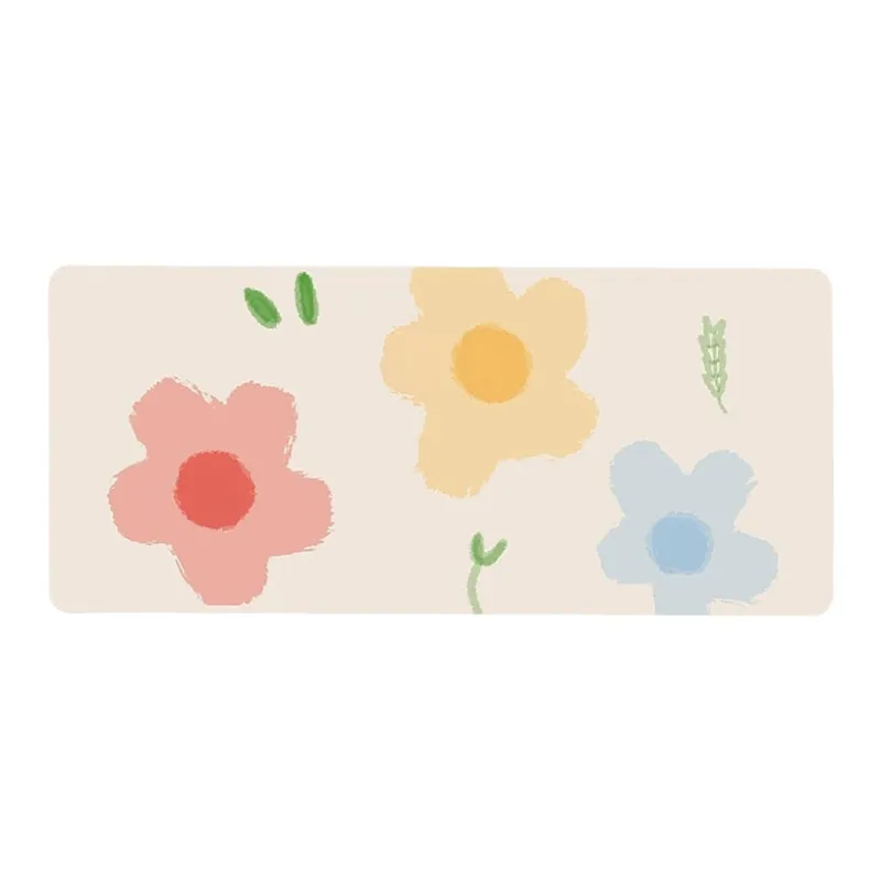 Vobafe Strawberry And Flower Extra Large Women's Office Computer Mouse Pad Keyboard Pad Instagram Style Mouse Pads-2