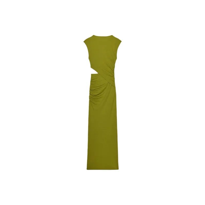 ZARA Sleeveless Dress Women's Apple Green-1