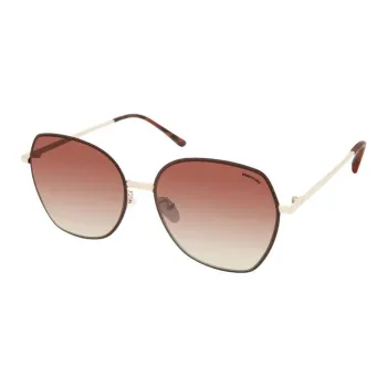 KENNETH COLE Metal Irregular Shape Sunglasses Unisex Brown