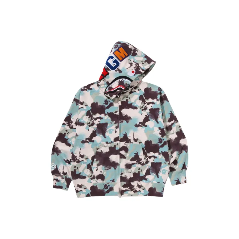 Bape Map Camo Shark Full Zip Hoodie-1