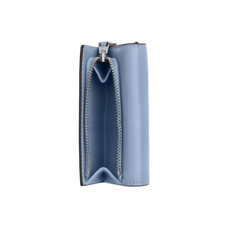 COACH Micro Refined Calfskin Wallet Micro Women's Blue-2