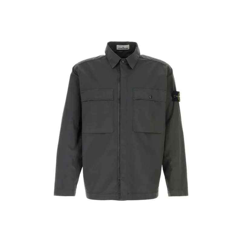 STONE ISLAND Poplin Shirt Jacket-0