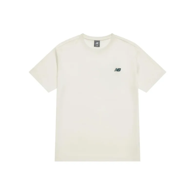 New Balance T Shirt Unisex Ivory White-0