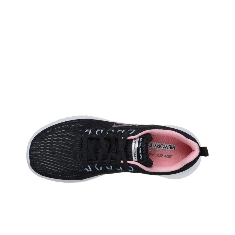 Skechers Lite Foam Cushioning Low Top Casual Shoes Women's Black-4