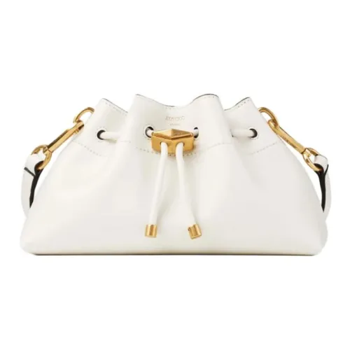 Jimmy Choo Calfskin Shoulder Bag Small Size Women's Latte