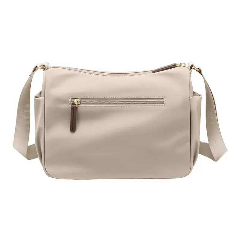 GOLF Fabric Shoulder Bag, Crossbody Bag Regular Women's Apricot/Elegant Black-3