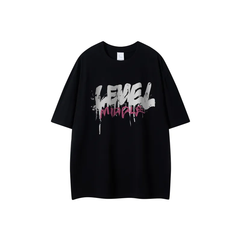 LEVEL RELAX Series Short Sleeved T Shirts Unisex-3
