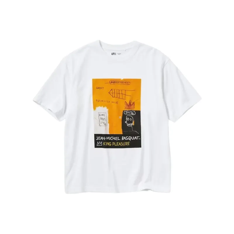 Jean michel Basquiat X UNIQLO Basquiat Collaboration T Shirts Unisex White-0