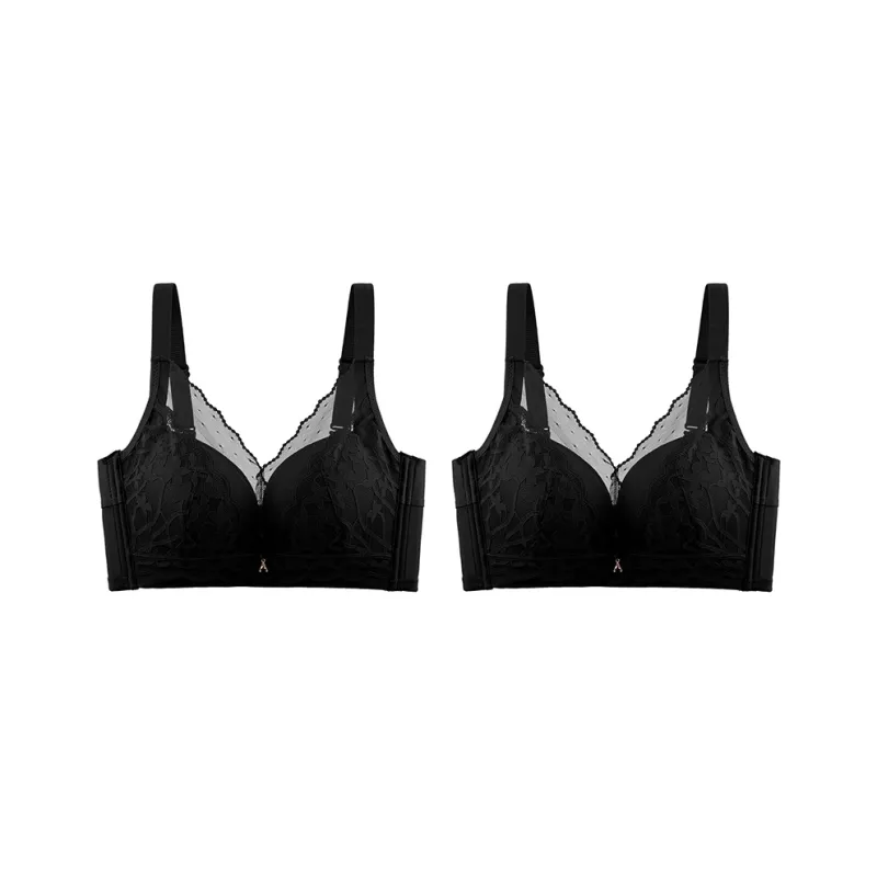 MADALLO Bra Women's 2 Pack Black-0
