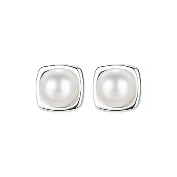 CHOW TAI KING Pearl Stud Earrings Women's