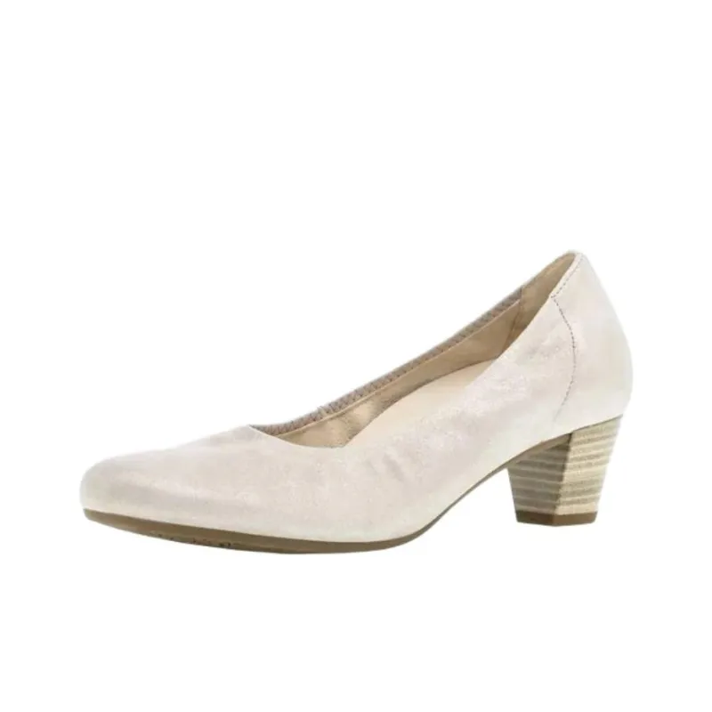 Gabor Comfort Chunky Heel High Heels Women's Light Umber-1