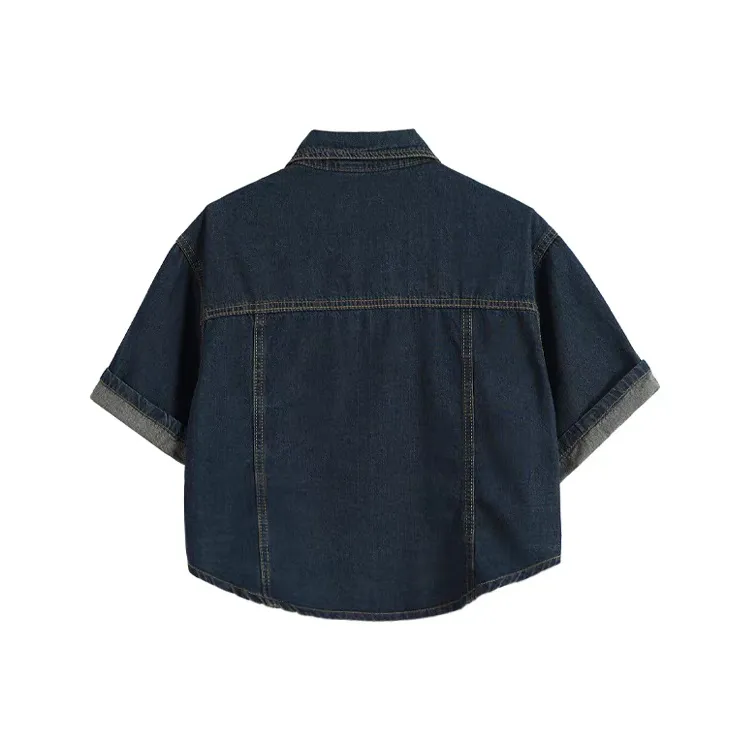 LWLG Denim Jackets Women's Blue-1