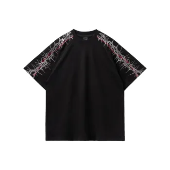 PILOTDRAGON 100% Cotton Crew Neck T Shirt Unisex Black