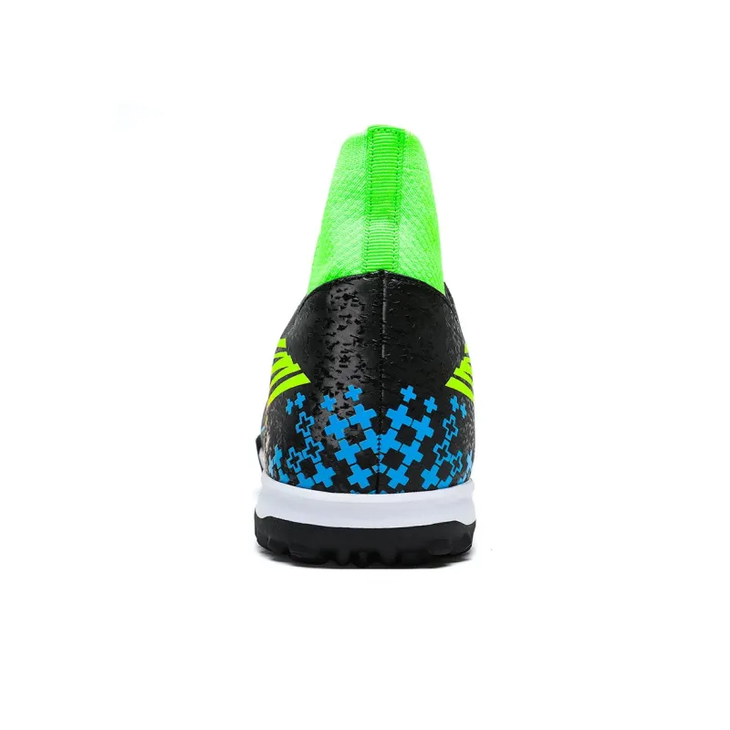 QIUTEXIONG FG Rubber Long Studs TF Rubber Broken Studs Slip Resistant Soccer Shoes Unisex-15