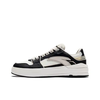 Anta Street Play LITE Anti Slip And Wear Resistant Lightweight Low Top Skateboard Shoes Women's Black White Gray