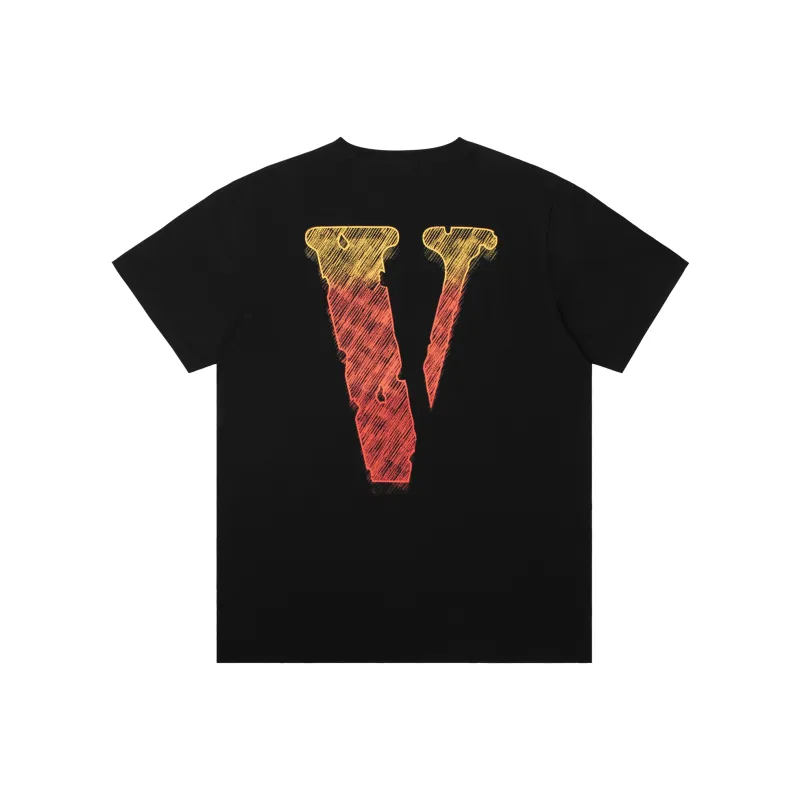 VLONE T Shirt Unisex Black Orange-0