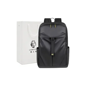 Old Man's Head Synthetic Leather Backpack Regular Men's Black