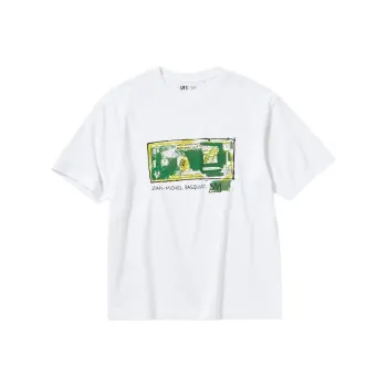 Jean michel Basquiat X UNIQLO Basquiat Collaboration T Shirts Unisex White