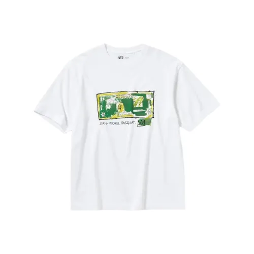 Jean michel Basquiat X UNIQLO Basquiat Collaboration T Shirts Unisex White
