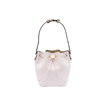 TORY BURCH T Monogram Leather Bucket Bag, One Shoulder Handbag Mini Women's Pink