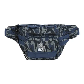 Granite Gear Oxford Fanny Pack Unisex Black Camouflage Blue Green Camouflage