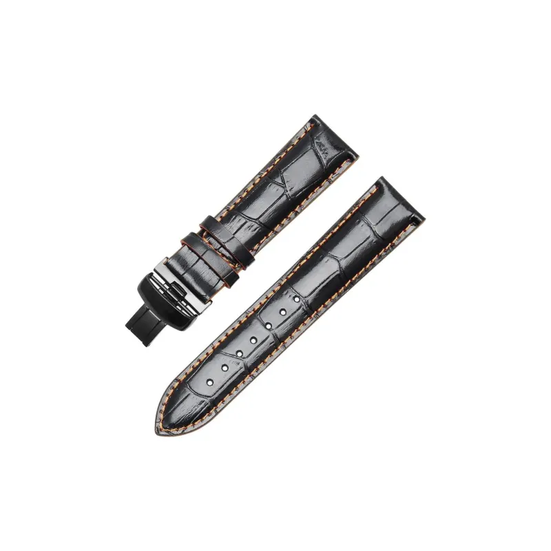 FUDIEN Watch Bands Mido Compatibility 190mm Cowhide Leather Material-0
