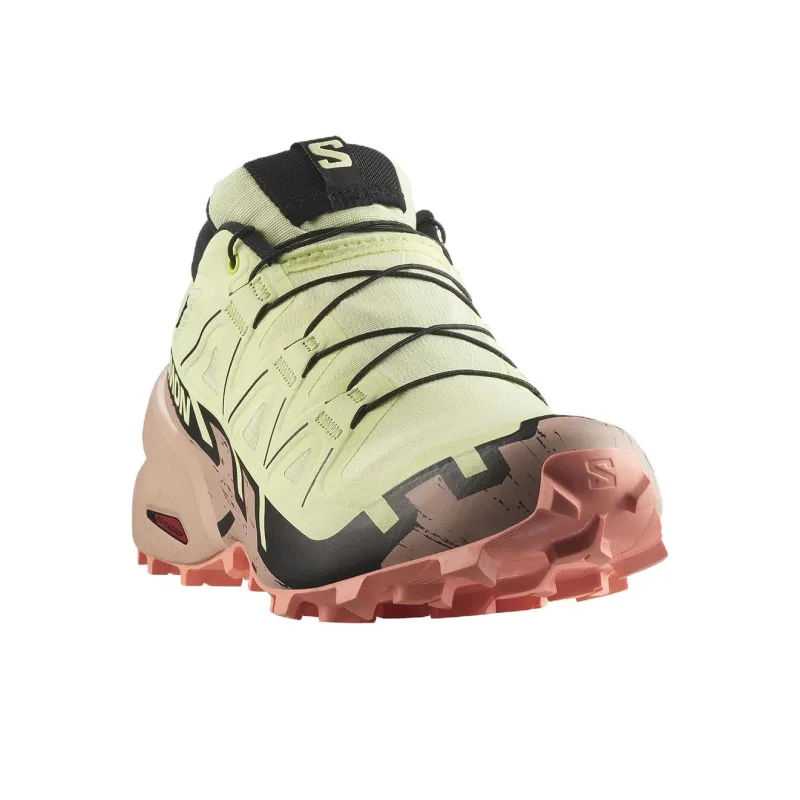 SALOMON Women's Speedcross 6 GORE TEX 'Lime Cream Mahogany Rose' Women's-2