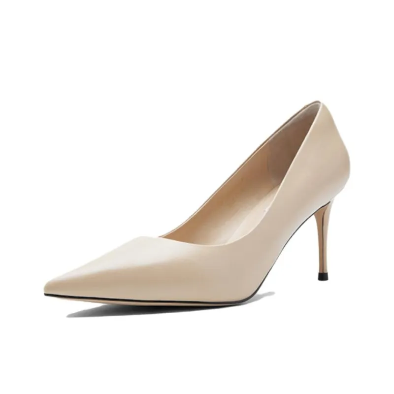 NINE WEST Slim Heel High Heels 7.5cm Women's Nude Pink-1