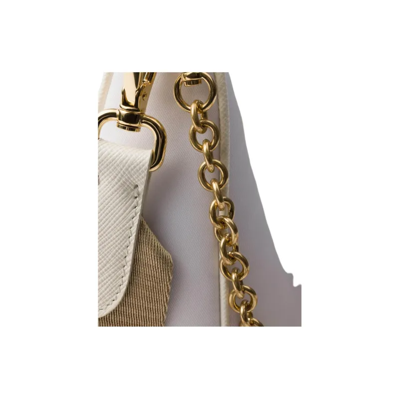 PRADA Re Edition Recycled Polyamide Shoulder Bag Women's White-3