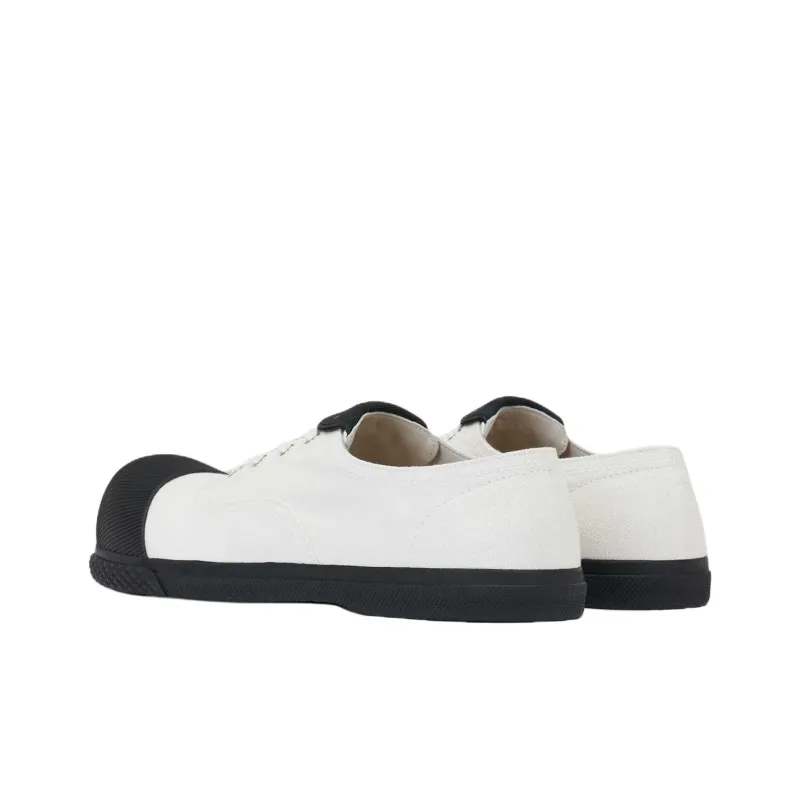 MARNI COTTON WAVE Low Top Canvas Shoes Men's White-3