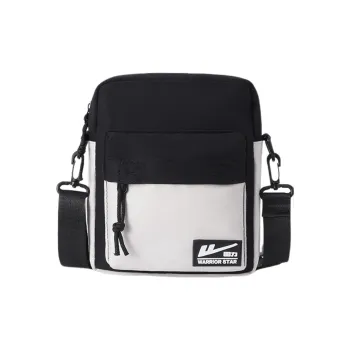 Warrior Nylon Shoulder Bag Unisex White/Blue