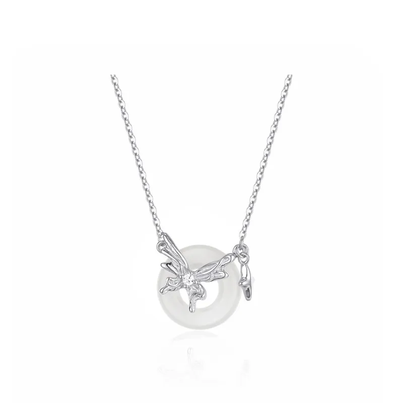 Ancient Jewelry Chalcedony Jade Necklaces Women's-0