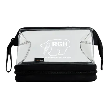 Rough Enough PVC Toiletry Bag Regular Unisex Clear White