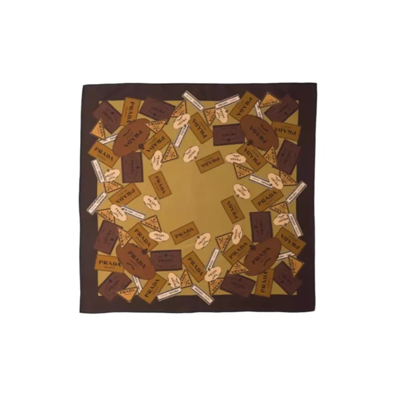 PRADA Heritage print Twill Scarf-0