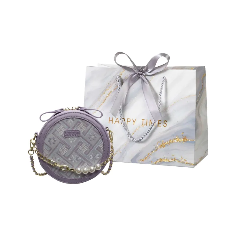 Miss Angel PU Handbag Women's White/Black/Purple-10