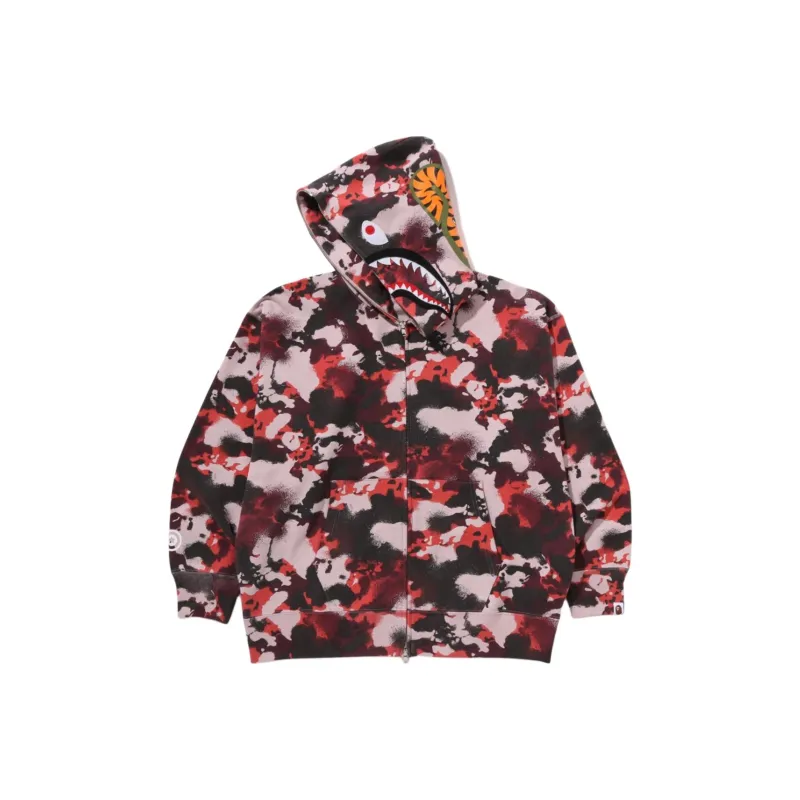 Bape Map Camo Shark Full Zip Hoodie-6
