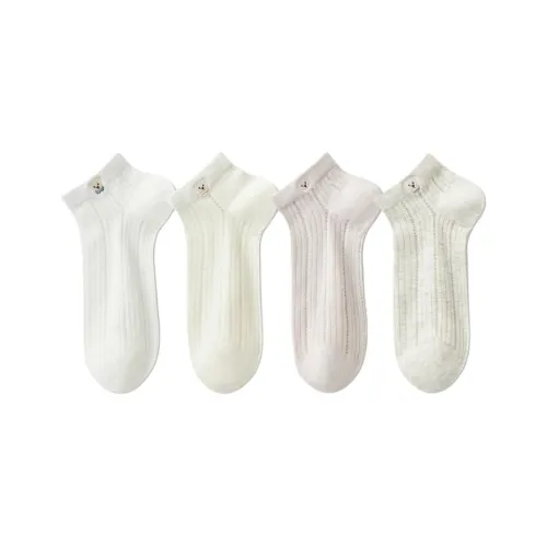 Temooues Ankle Socks Women's 4 Pack