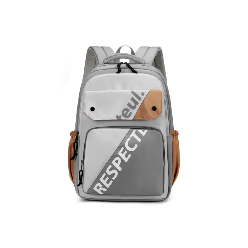 AUNG Nylon Fabric Backpack Regular Unisex Multicolor-4