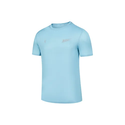 QIAODAN Regular T-Shirt Men's Rain Wave Blue