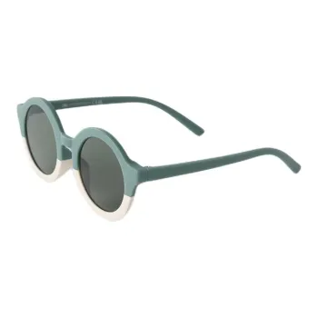 ZARA Plastic Polyester Acrylic Round Sunglasses Kids' Green