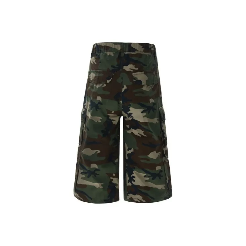 POLAR BEAR Denim Shorts Unisex Camouflage-1