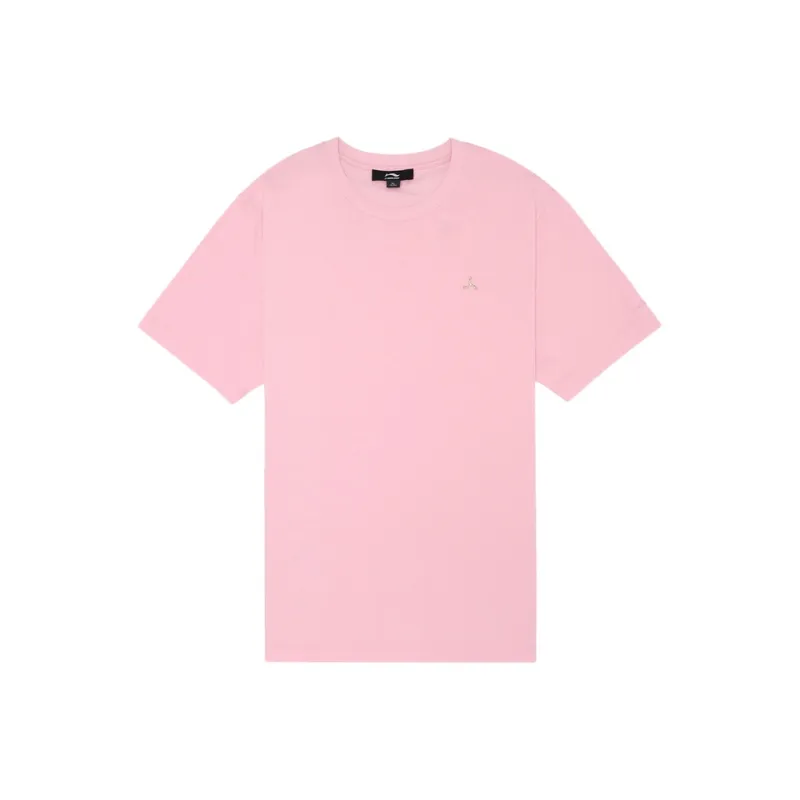 LI NING 1990 T Shirt Men's Butterfly Pink-0