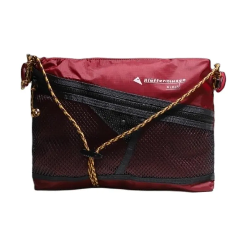 KLATTERMUSEN Recycled Polyamide Shoulder Bag Men's Red & Black-0